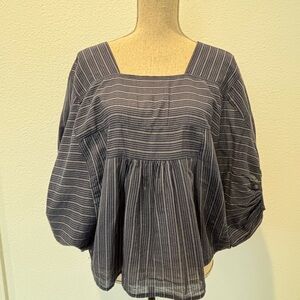 Lovestitch Navy Striped Blouse